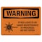 Signmission OSHA WARNING Sign, If Red Light Is On Laser, 10in X 7in Rigid Plastic, 10" W, 7" H, Landscape OS-WS-P-710-L-12641 - alternate 1